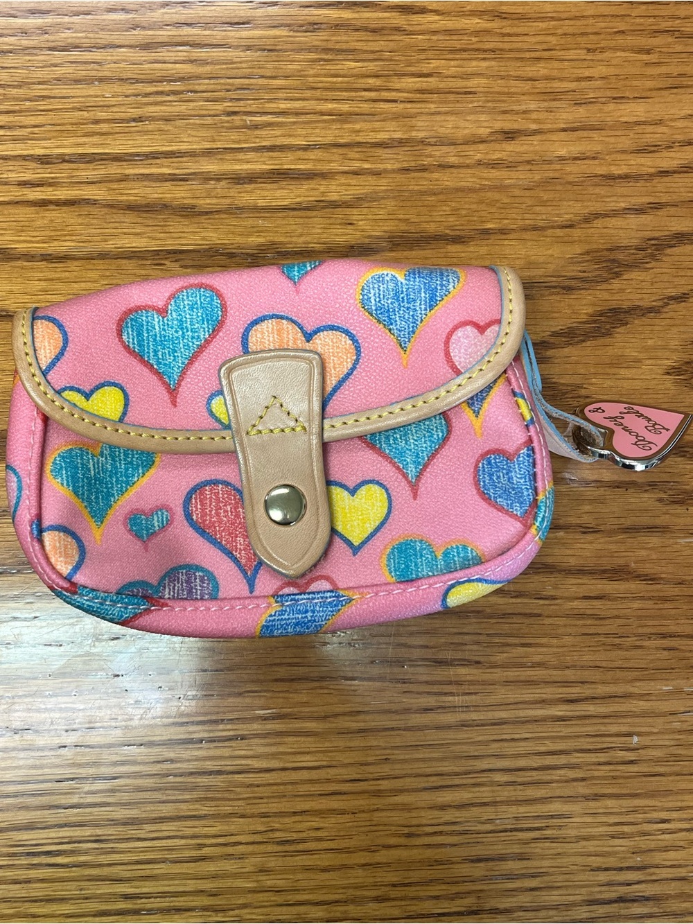 Vintage Dooney and bourke pink wristlet